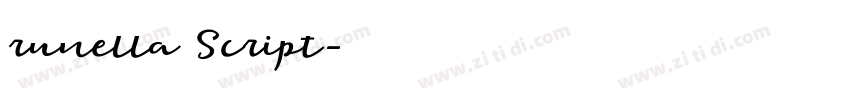 runella Script字体转换 runella Script字体转换